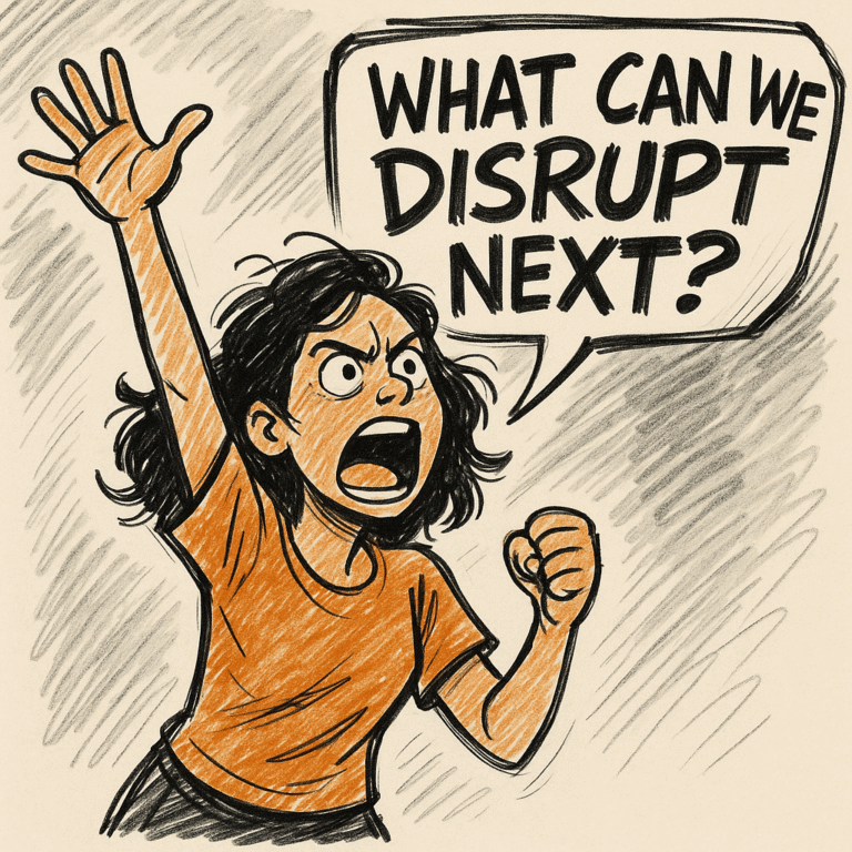 What Can We Disrupt Next?